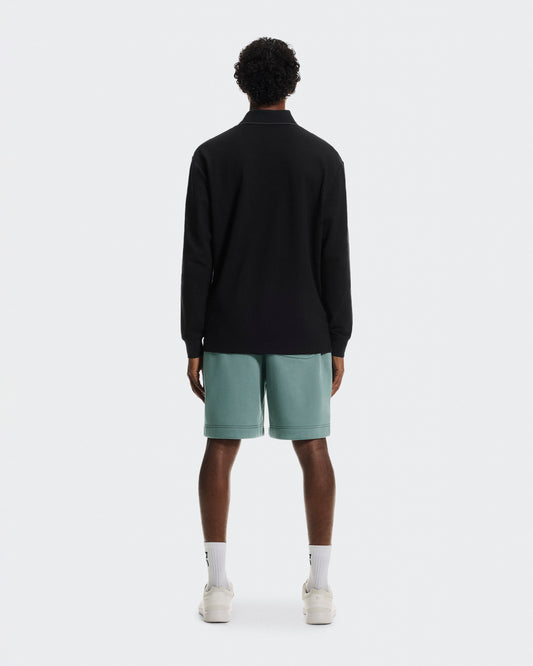 Men's Courtside Long-T Polo Black | Eclipse - US 8584
