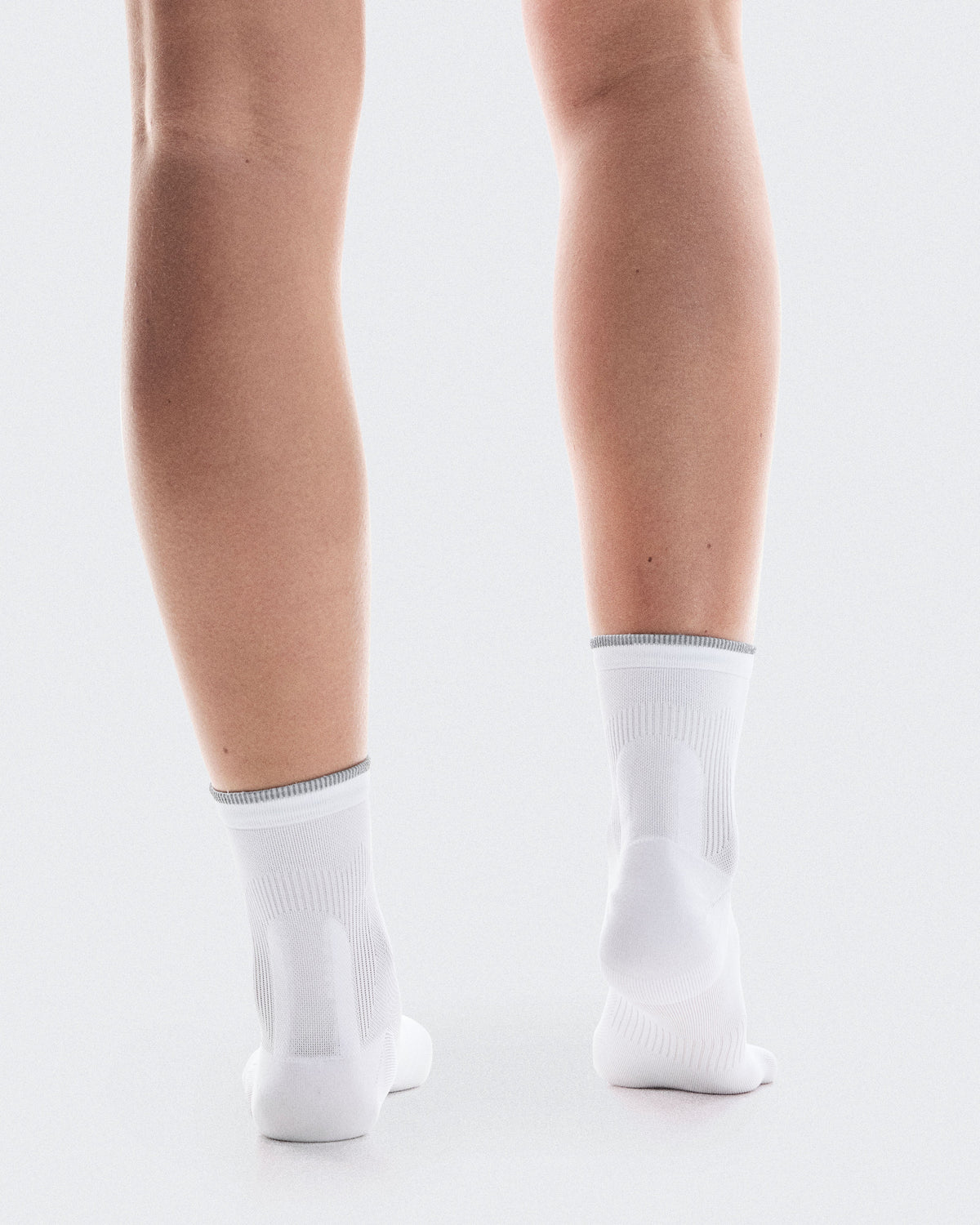 Elite Run Sock Mid White | Ivory - US 2399