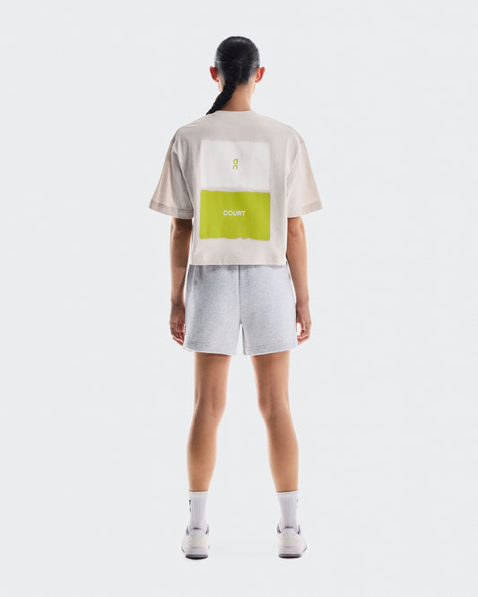 Women's Club Boxy-T Graphic Silver - US 6551