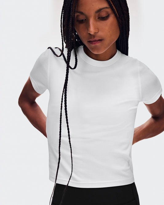 Women's All-Day Ribbed T-Shirt White - US 2000