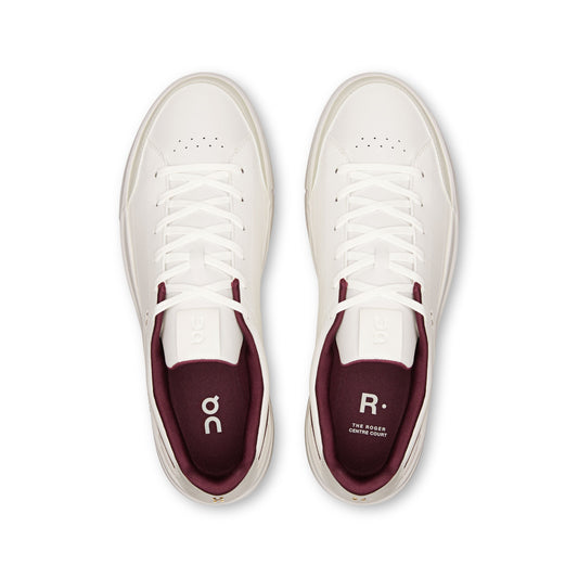 Men's THE ROGER Centre Court Ivory | Maroon - US 3189