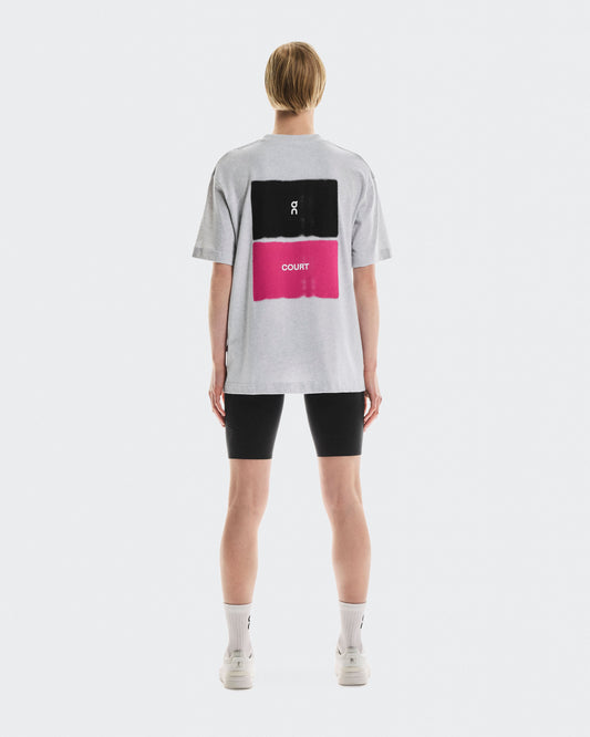 Women's Club-T Court Heather Gray | Pink - US 6417