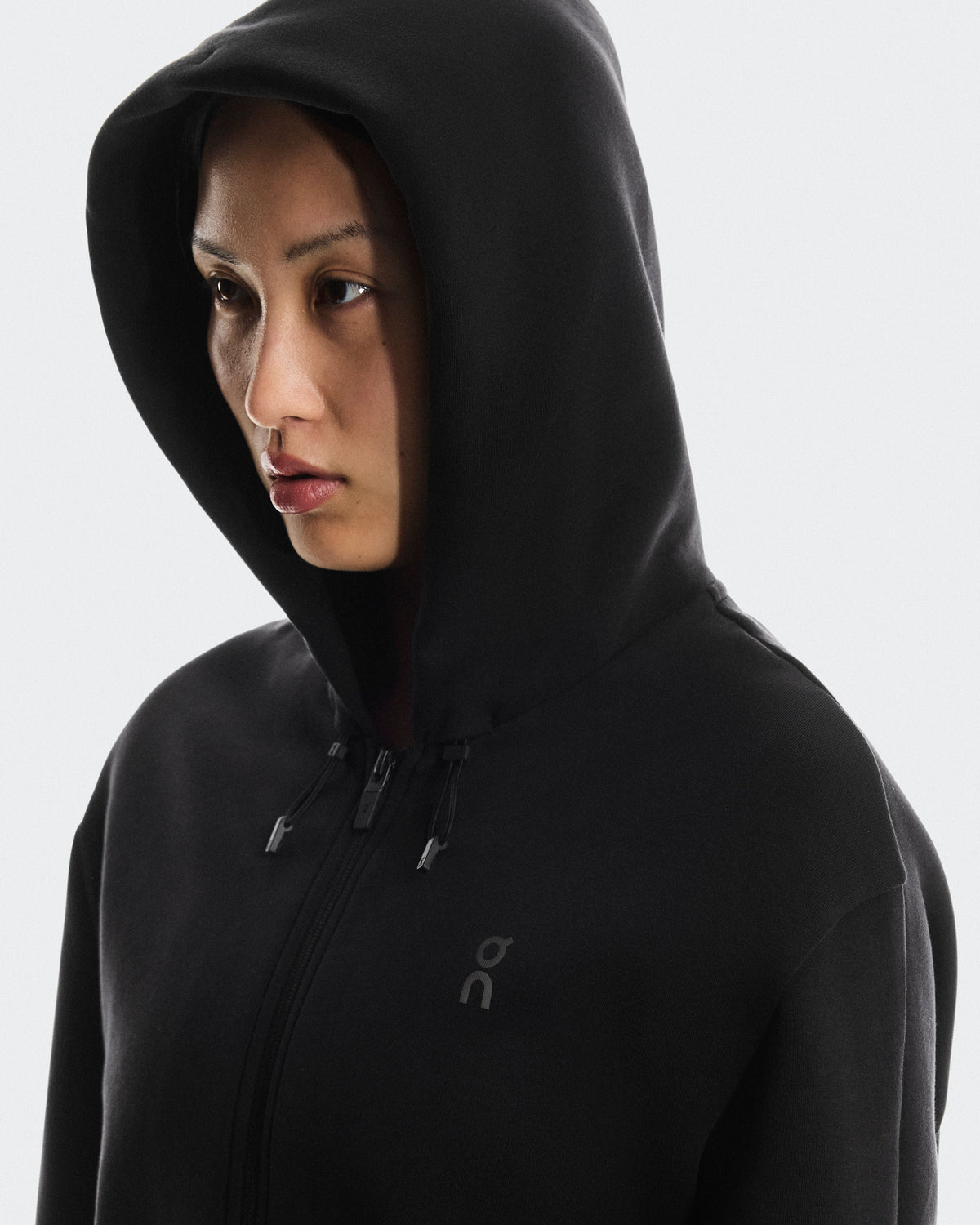 Women's Focus Tech Zip Hoodie Black - US 4795