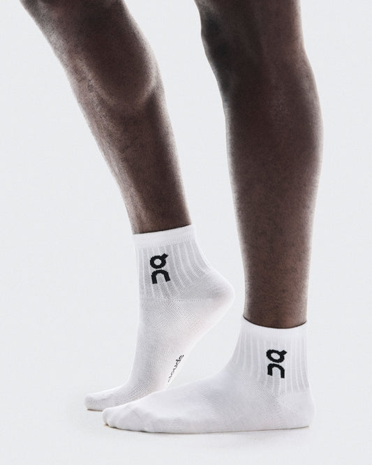 Logo Sock Mid 3P White - US 1609