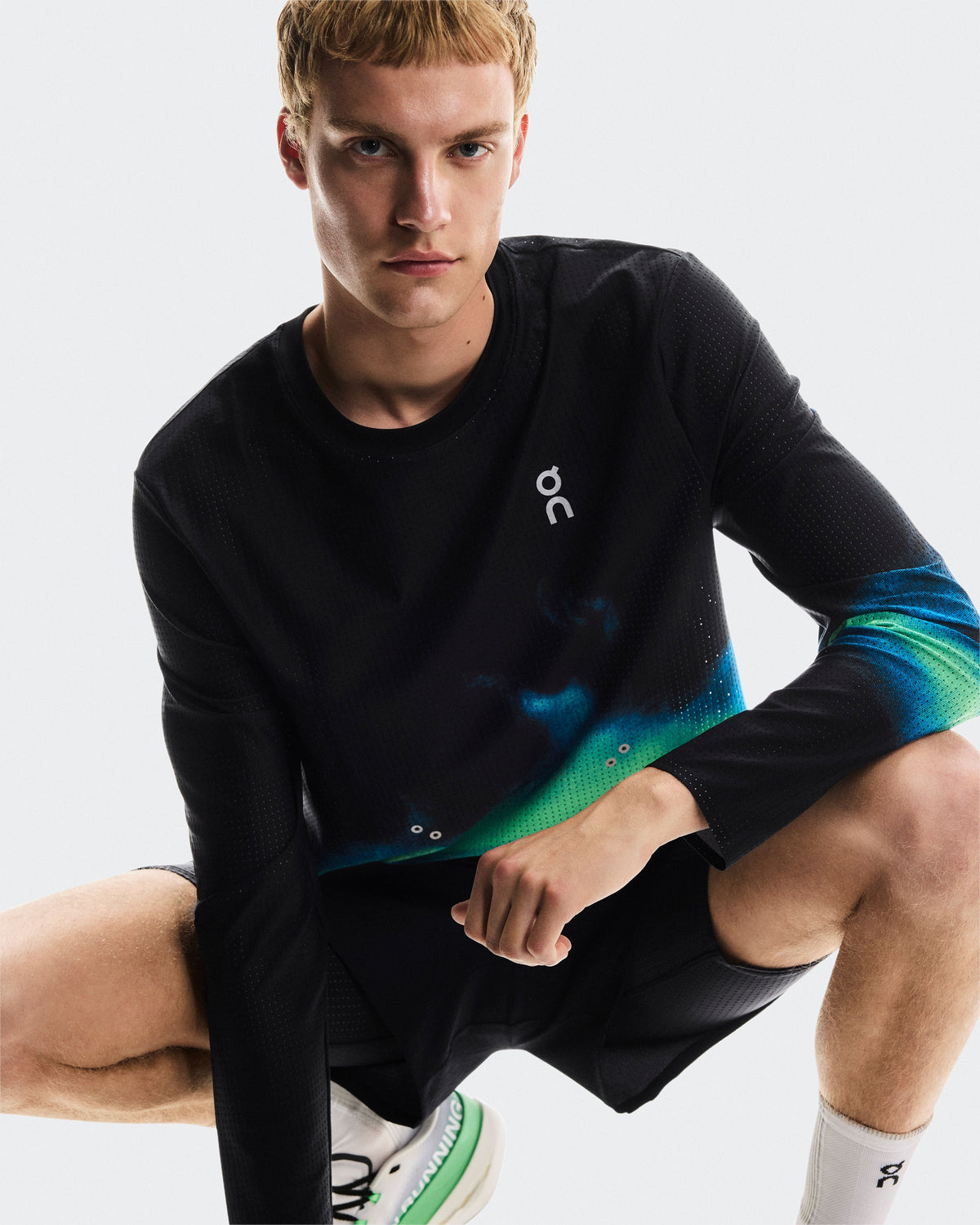 Men's Pace Mesh Long-T Black | Horizon - US 4047