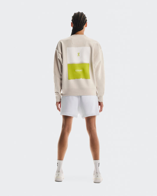 Women's Club Crew Graphic Silver - US 6589