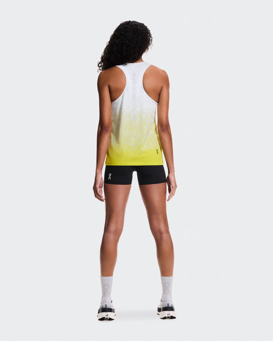 Women's Zero Singlet White | Lime - US 3900