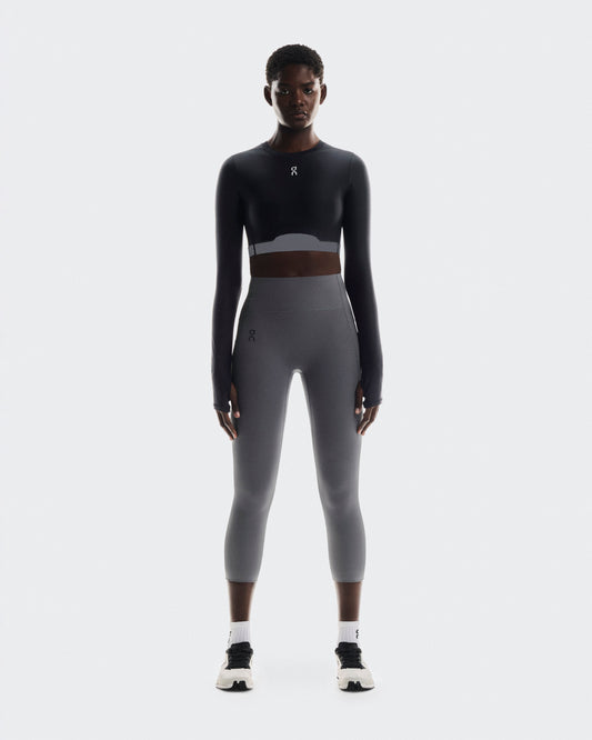 Women's Train Long Sleeve Crop Black - US 9048
