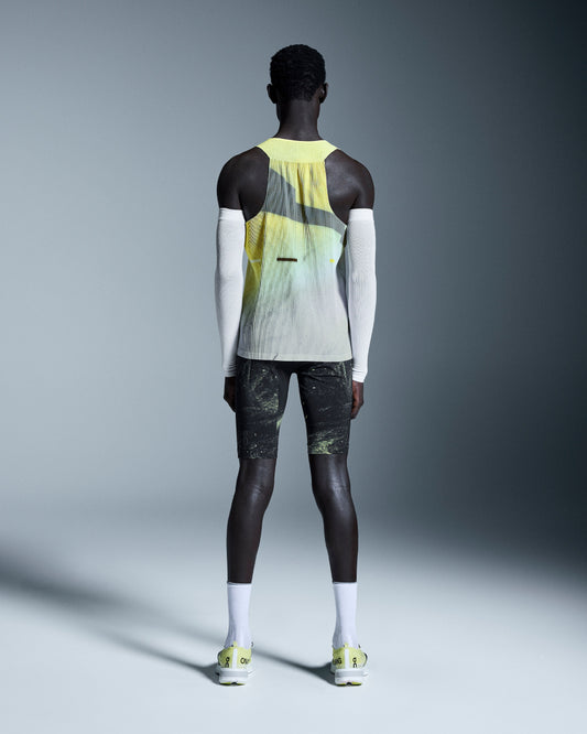 Men's Race Tights Half Black | Limelight - US 4415