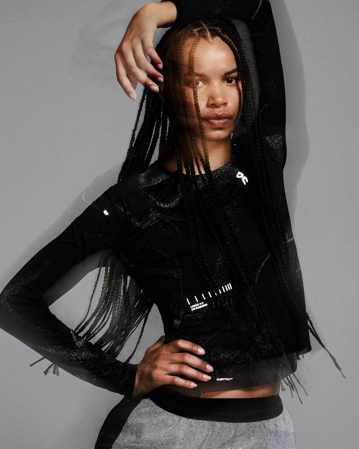 Women's Performance Long-T Lumos Black - US 3488