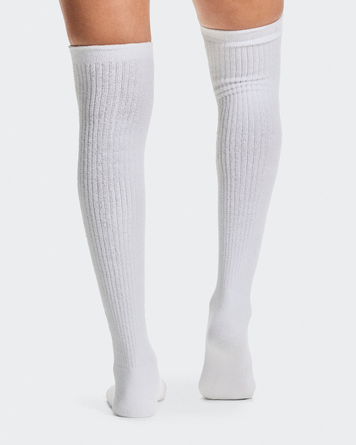 Terry Sock Knee High White - US 3315