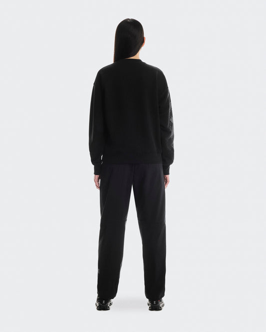 Women's Club Crew Graphic Black | Olive - US 1803