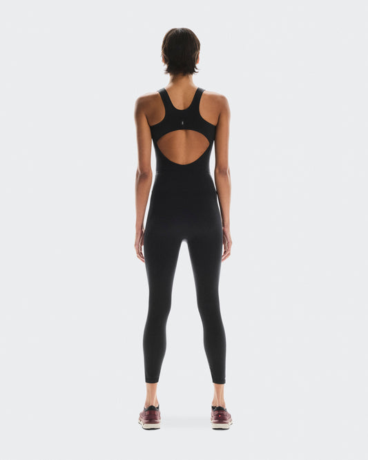 Women's Studio Knit Bodysuit 7/8 Black | Eclipse - US 2211