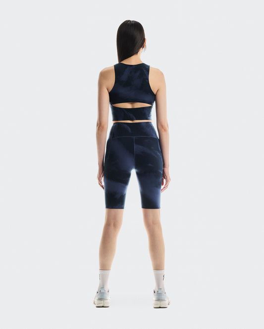Women's Studio Open Back Crop Acai | Navy - US 2411