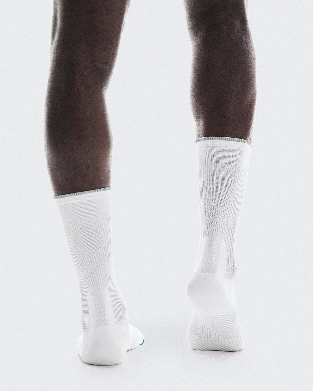 Elite Run Sock High White | Ivory - US 2158