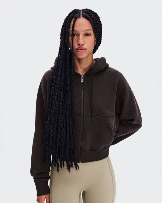 Women's Club Collective Full Zip Hoodie FKA Espresso - US 7585