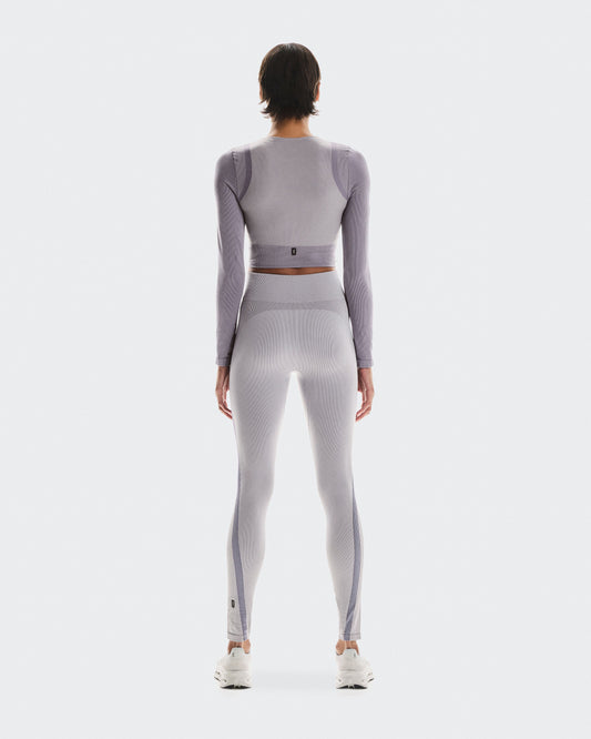 Women's Studio Knit Long-T Crop Lilac | Cosmos - US 6571