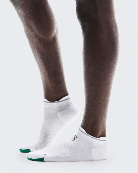 Elite Run Sock Low White | Ivory - US 9382