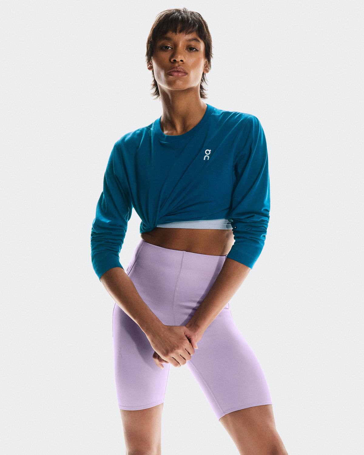 Women's Train Long-T Crop Tempest - US 4864