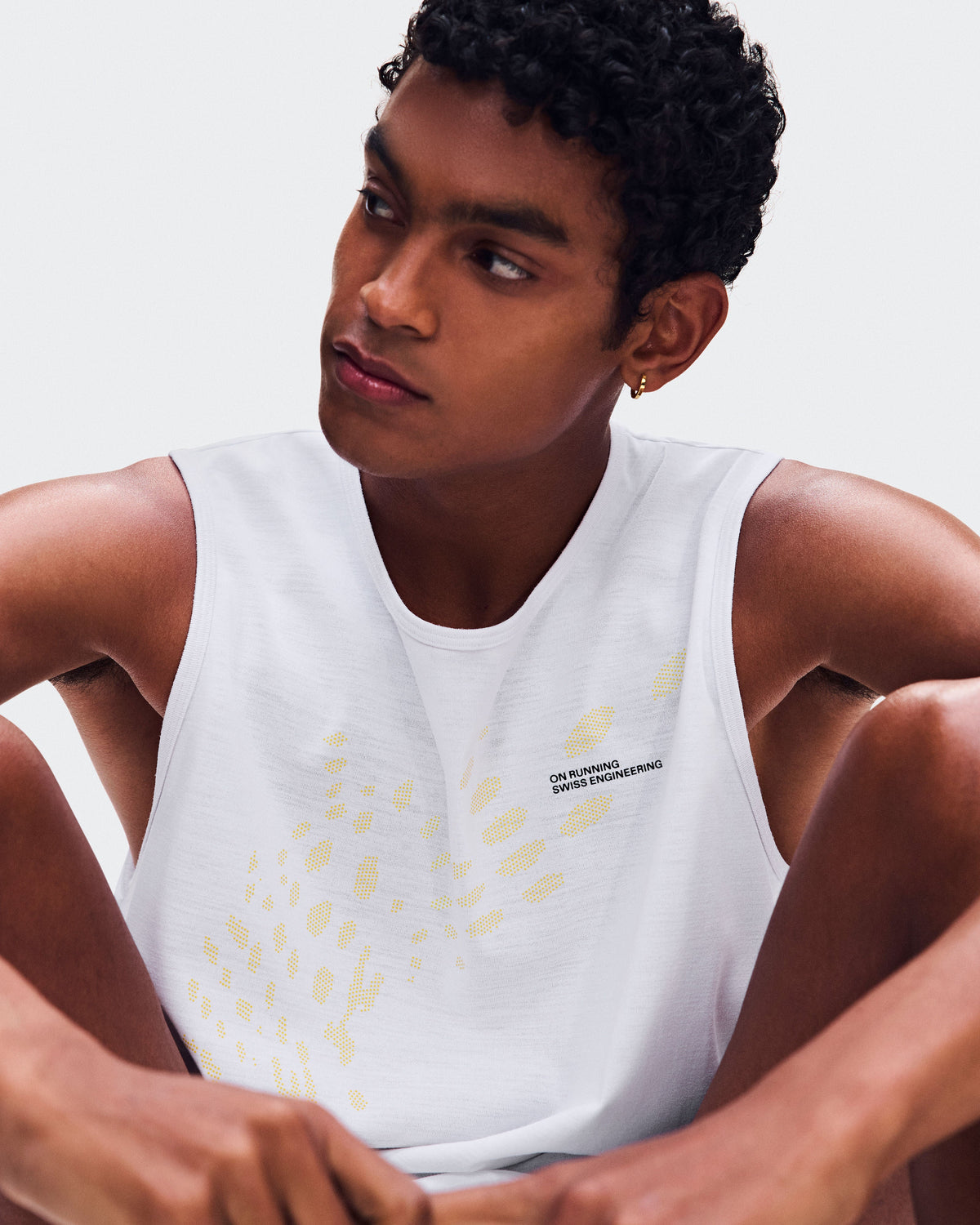 Men's On Run Tank White - US 6138