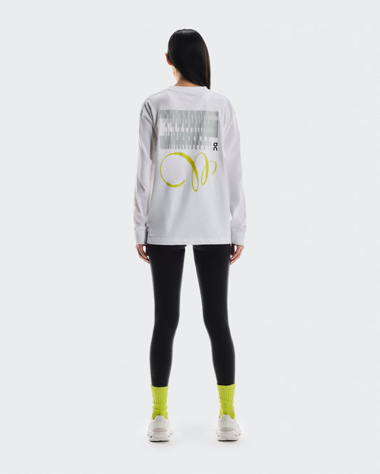 Women's Club Long-T Graphic White - US 8144