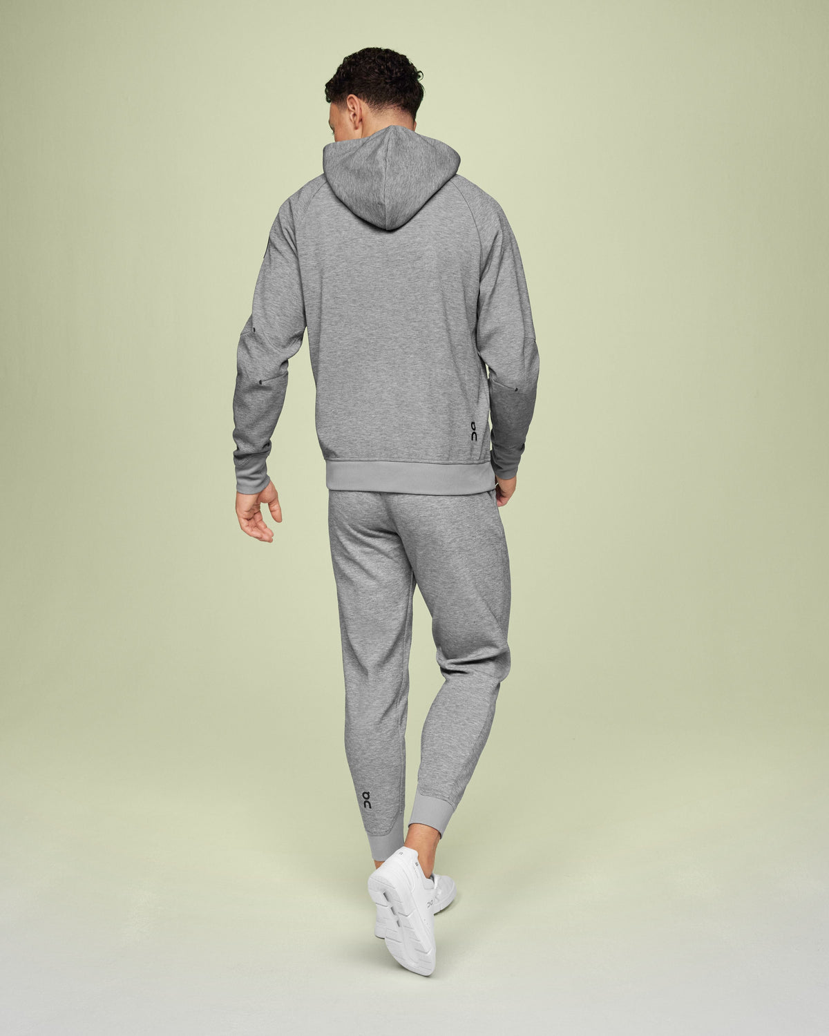 Men's Zipped Hoodie Grey - US 1406