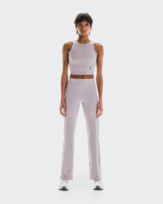 Women's All-Day Ribbed Pants Orchid | Lilac - US 8689