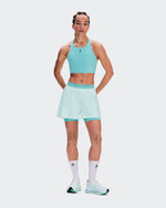 Women's 3" Performance 2/1 Shorts Flurry | Aquamarine - US 9697
