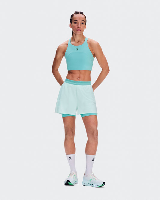 Women's 3" Performance 2/1 Shorts Flurry | Aquamarine - US 9697