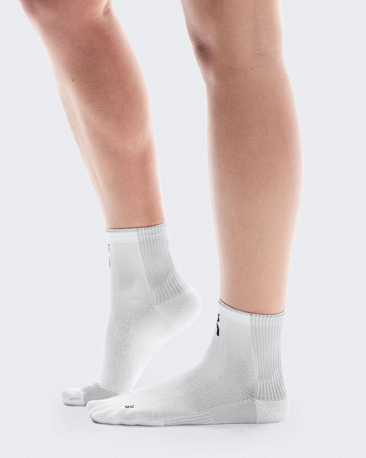 Performance Run Sock Mid White | Glacier - US 3720