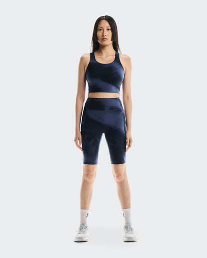 Women's Studio Open Back Crop Acai | Navy - US 2411