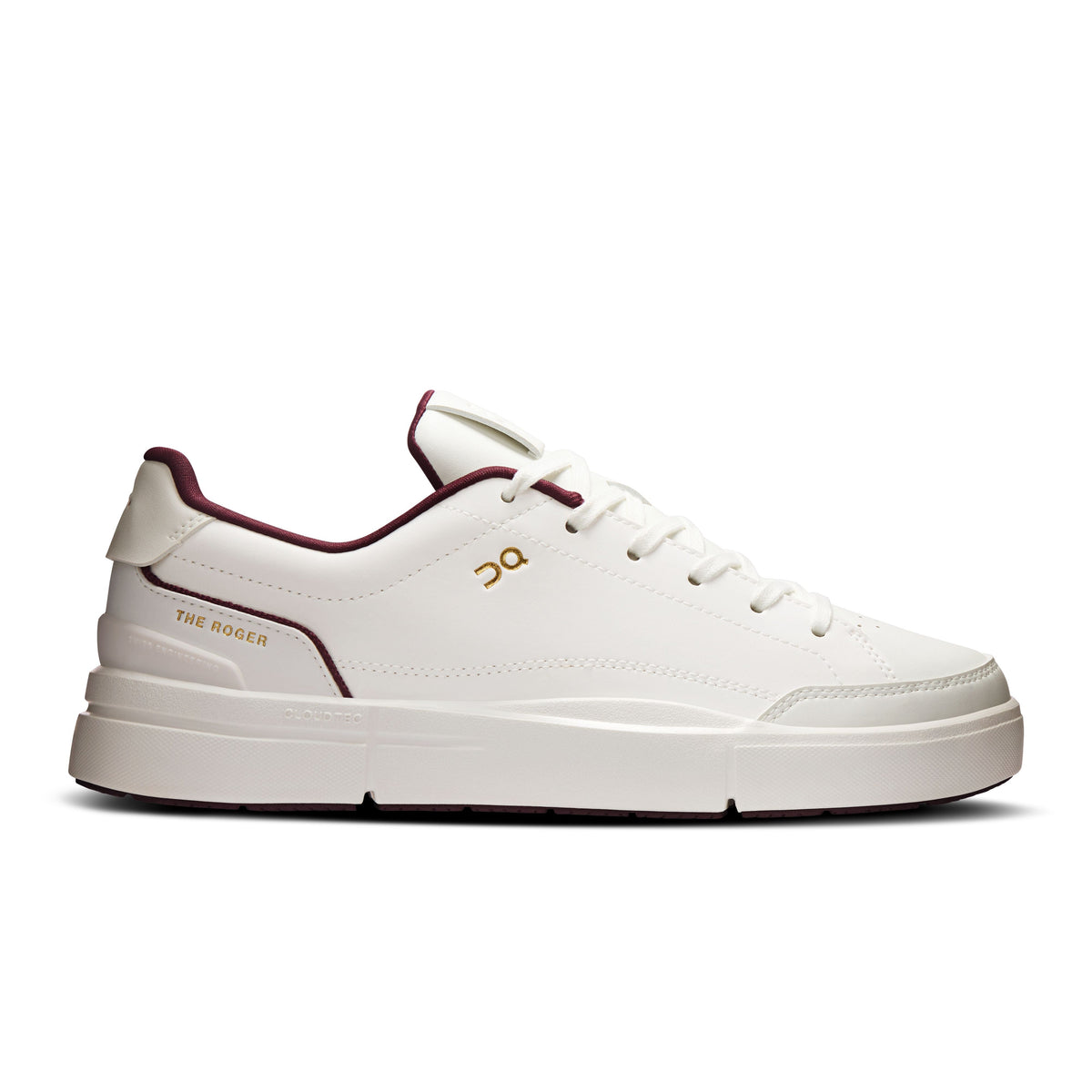 Women's THE ROGER Centre Court Ivory | Maroon - US 5586