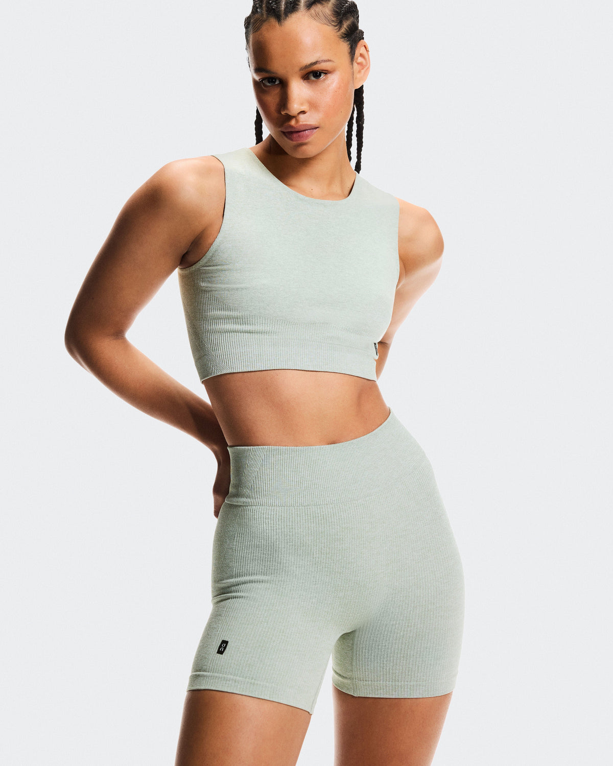 Women's Studio Knit Shorts Mineral Heather - US 5940