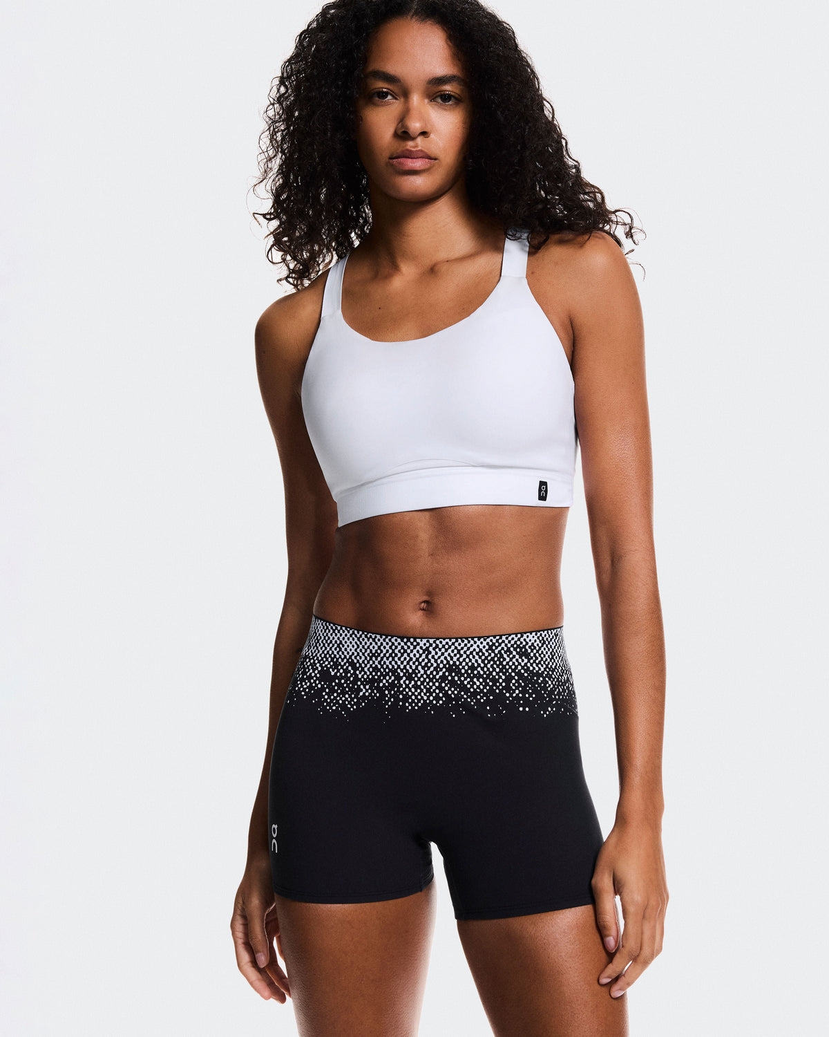 Women's Zero Short Tights Black | White - US 5084