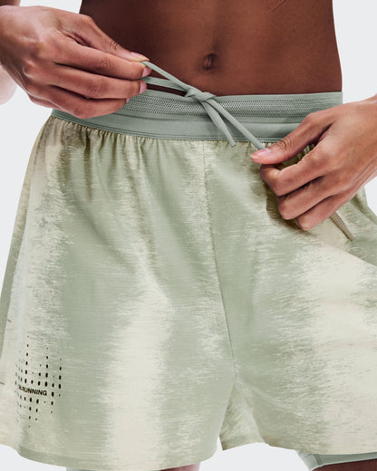 Women's Performance Shorts Terra Seedling | Tin - US 1111