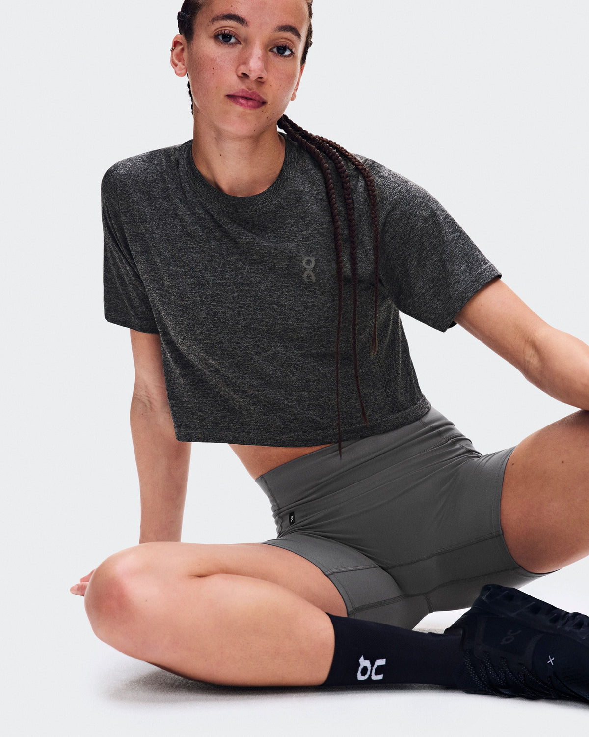 Women's Train Flex-T Crop Ember Heather - US 9201