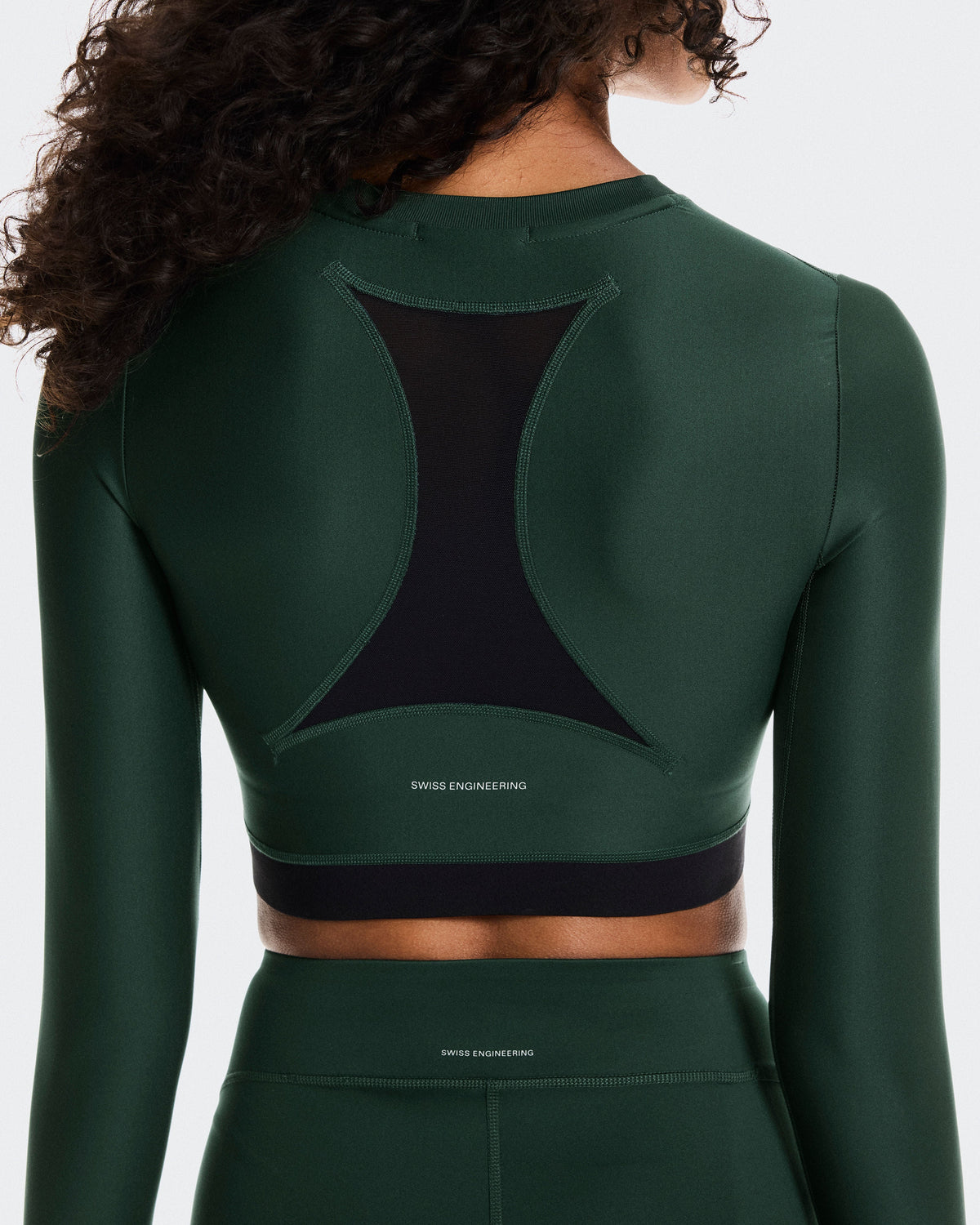 Women's Train Long Sleeve Crop Obsidian - US 1322