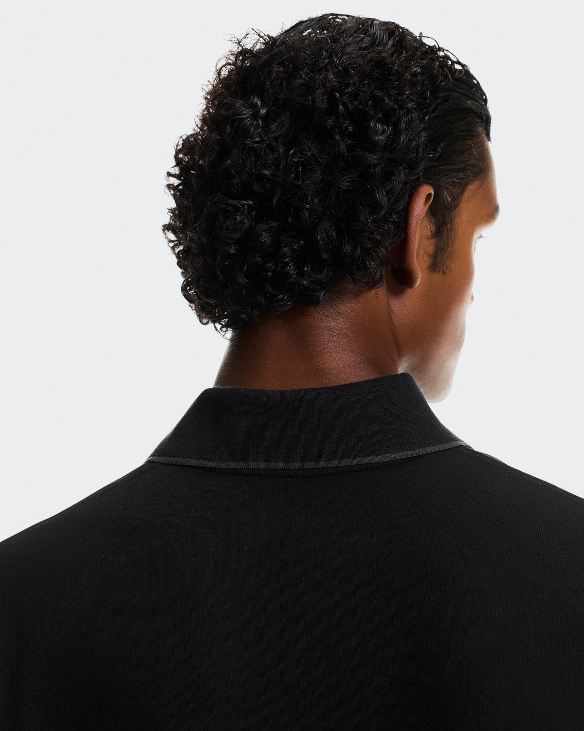 Men's Courtside Long-T Polo Black | Eclipse - US 8584
