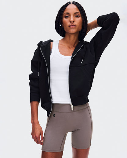 Women's Club Collective Full Zip Hoodie Black - US 4423