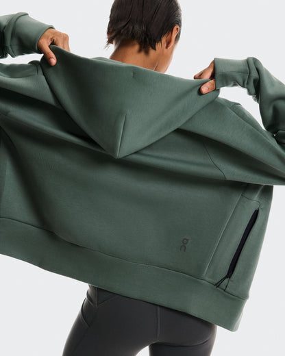 Women's Focus Tech Zip Hoodie Olive - US 9255
