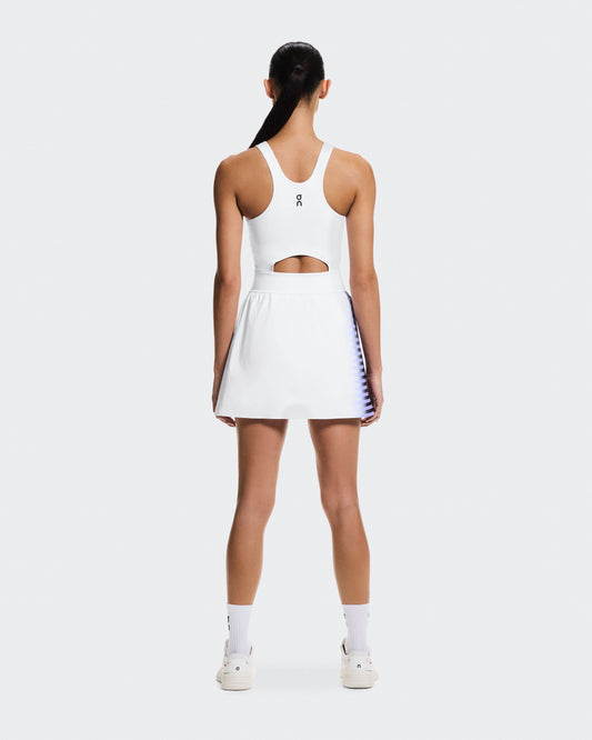 Women's Court Dress Split Edge White | Black - US 9600