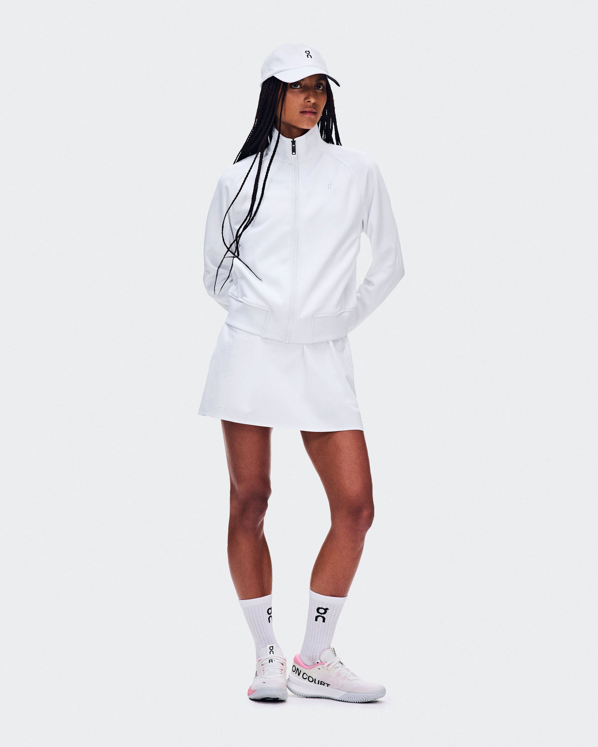 Women's Courtside Full Zip LDN White - US 1076