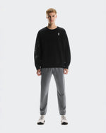 Men's Club Crew Graphic Black | Olive - US 8059