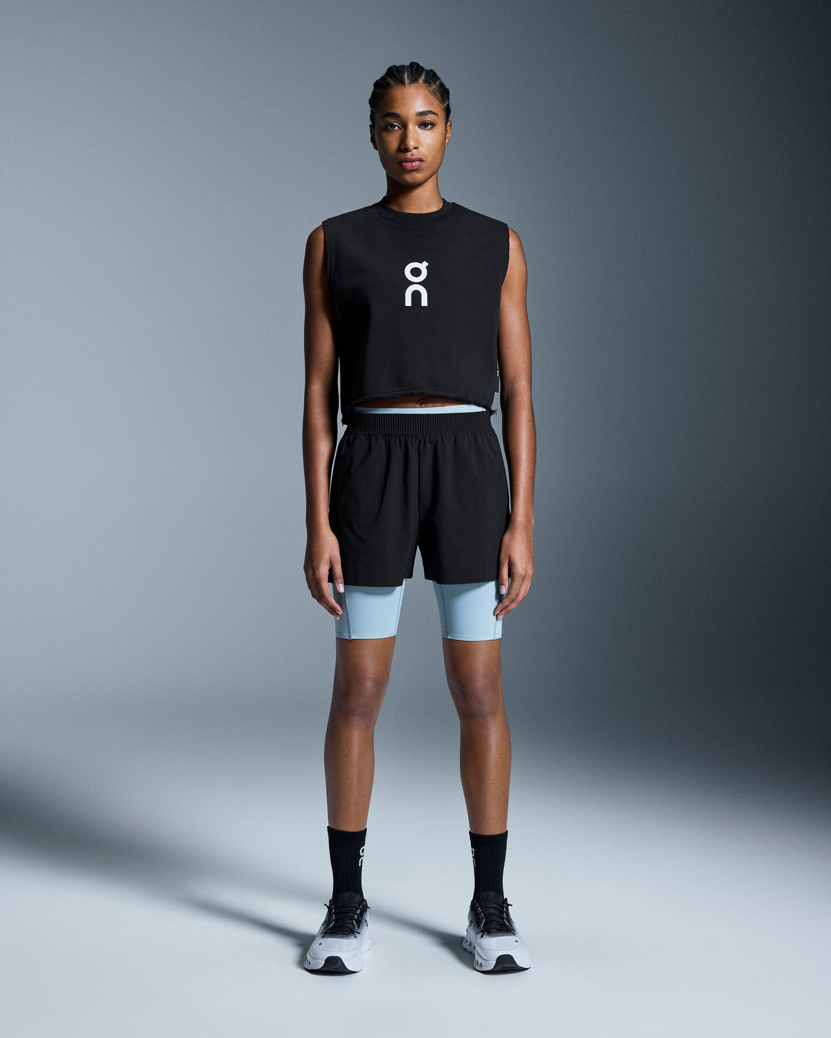 Women's Club Crew Crop Black - US 9210
