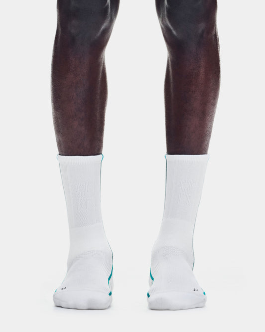 Court Sock High White | Neem - US 2760