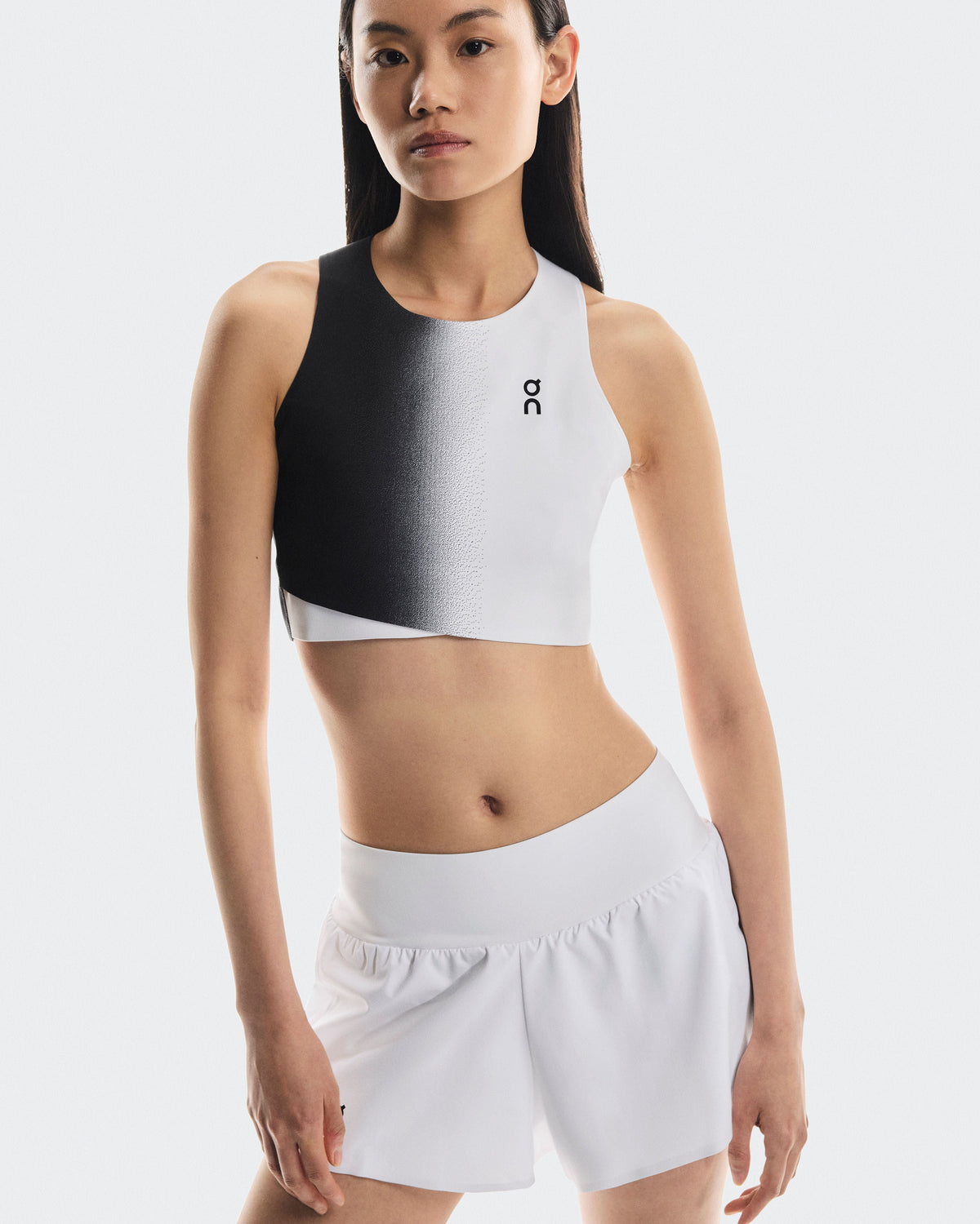Women's Court Crop Top Black | White - US 6556