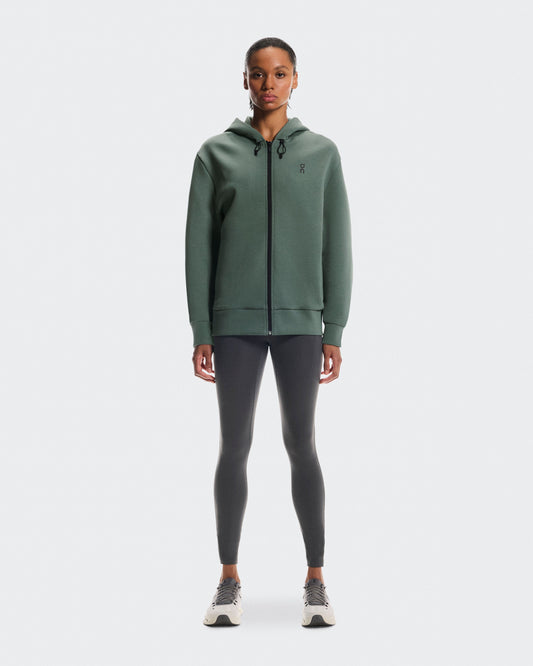 Women's Focus Tech Zip Hoodie Olive - US 9255