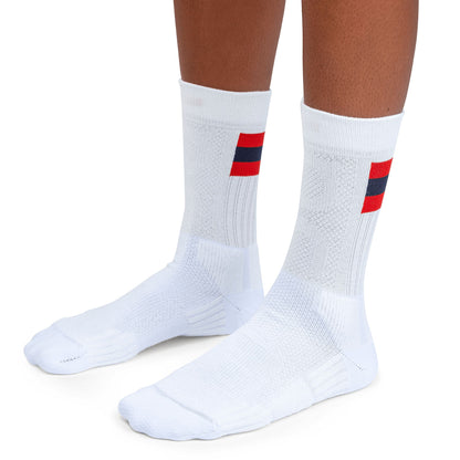Women's Tennis Sock White | Red - US 8840