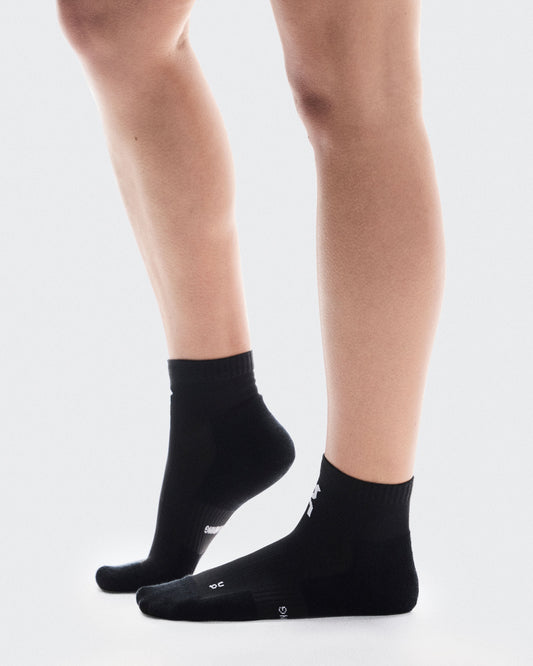 Core Run Sock Mid 2P Black - US 4748
