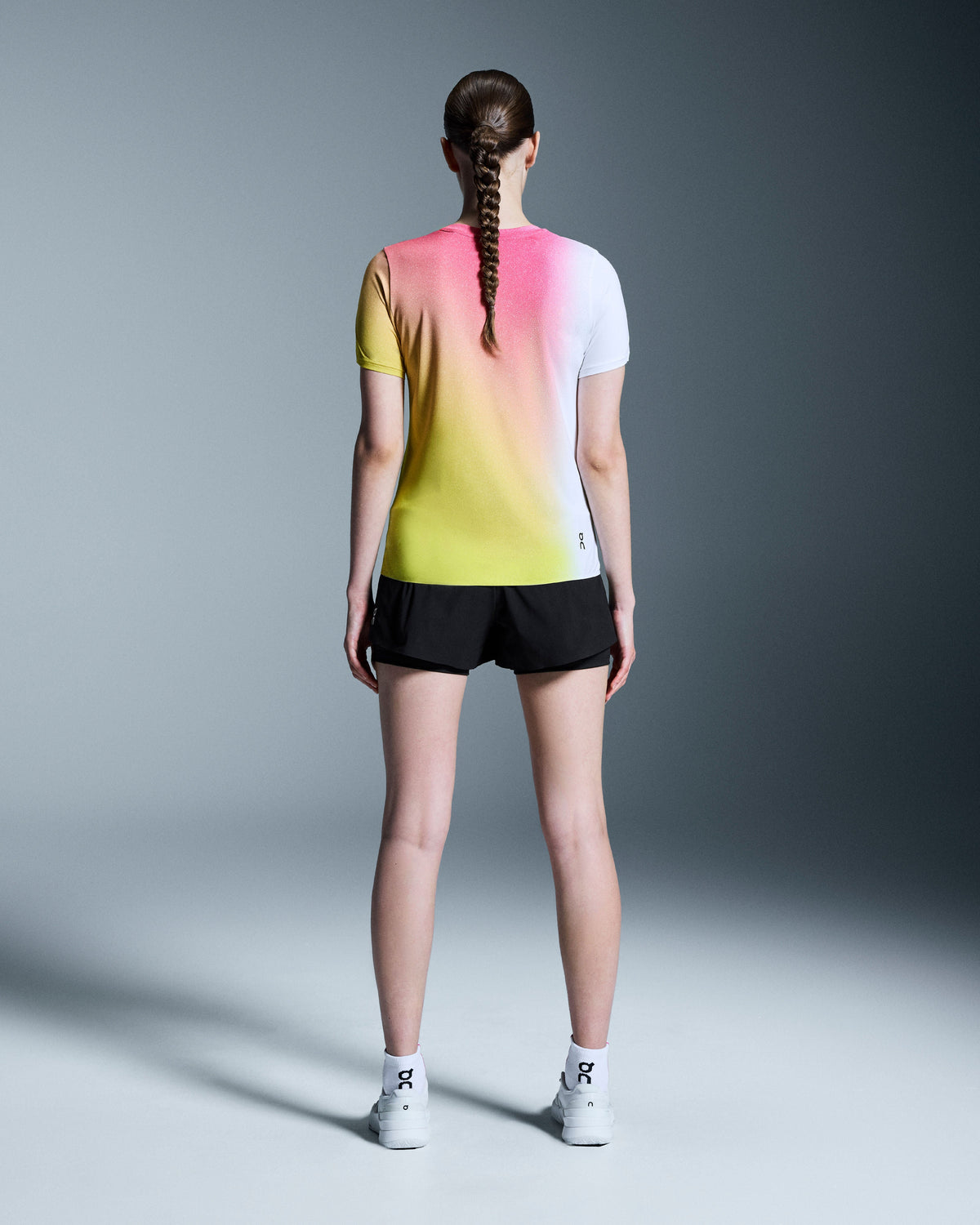 Women's Court-T White | Lime - US 3212